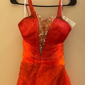 Formal orange dress